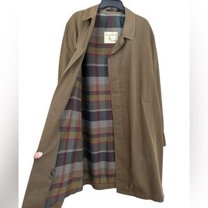 Vintage Canadian Croydon Avante Garde Khaki Green 80’s Trench Coat Mens Large